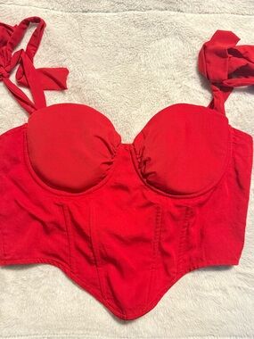 Elegant Red Women's Top